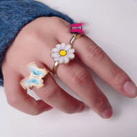 40 styles de bagues anti-anxiété, cadeaux anxiolytiques, design de bague rotative, bague de décompression, bagues en émail assorties pour femmes, délicates