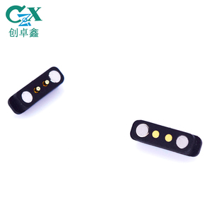 Nam châm hút mùa xuân 2pin uốn cong 2.54mm Pitch cao hiện tại 12V 2A từ POGO pin kết nối 2 cực circuluar <span class=keywords><strong>USB</strong></span> kết nối - Product Image 2