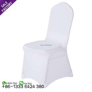 Cheap White Spandex <b>Chair</b> Cover for Wedding Banquet Hotel - Product Image 1