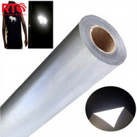 Vinyle thermocollant réfléchissant argenté haute luminosité 50 cm pour T-shirt, 25 cycles, PES HTV, logo réfléchissant personnalisé à repasser sur vêtements