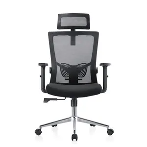 Günstiger drehbar verstellbar Lendenwirbel höhe verstellbar Lift Kunststoff Mesh Bürostuhl Task Meeting Computer Nylon Base Chair