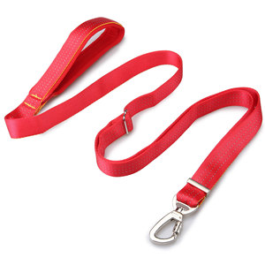 Nylon <b>Pet</b> <b>Leash</b> Adjustable Elastic Large Dog <b>Leash</b> Red Orange Color Durable Tow Rope For Outdoor Walking - Product Image 1