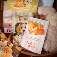Lot de cartes postales mignonnes pour animaux de compagnie en boîte Mr.Paper pour messages et souvenirs d'étudiants