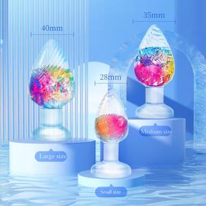 Ukuran kecil steker Anal benang silikon dildo jeli Butt Plug mainan seks wanita Anal pelatih prostat pemijat dewasa menggoda mainan - Product Image 1