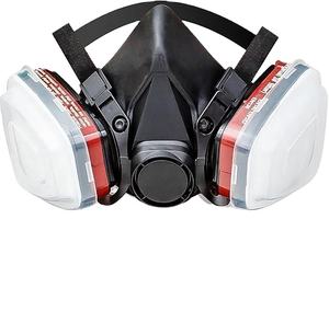 कार्बनिक कण औद्योगिक रबर आधा चेहरा रेस्पिरेटर मास्क प्रतिस्थापन वाले फिल्टर एंटी-रासायनिक धूल गैस सुरक्षा - Product Image 3