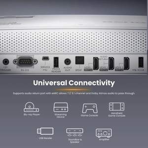 โปรเจคเตอร์โฮมเธียเตอร์อัจฉริยะ <span class=keywords><strong>BenQ</strong></span> TK860i |   สตรีมมิ่ง HDR ความละเอียด 1080P สีสันสดใสแบบ LED |   แอนดรอยด์ ทีวี เน็ตฟลิกซ์ โครมแคสท์ สำหรับดิจิทัล - Product Image 5