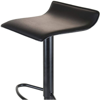 Chaise de comptoir Offre Spéciale courte sans dossier en cuir siège en polyuréthane tabouret de bar pivotant réglable en plastique avec repose-pieds