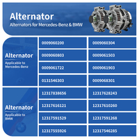 Nouveaux Alternateurs OEM de Haute Qualité pour BMW M54 B30 306S3 E65;E66;E67 2.0T 1994-2002, Connexion Directe par Boulons, Référence OE 12317555926