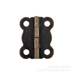 Bisagra de mariposa antigua de hierro G80 de 20x16mm para muebles, montaje en superficie para caja de madera - Product Image 4