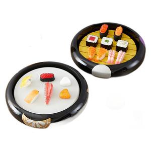 Bandejas de Servicio de Laca Negra Estilo Japonés con Patrón Dorado para Servicio de Alimentos en Hoteles - Product Image 5