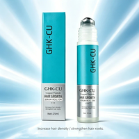 Serum Penumbuh dan Perawatan Rambut Roll-on Khusus Pabrik, Perawatan Kulit Kepala GHK-CU, Pencegah Kerontokan Rambut, Roller Pijat pada Serum Penumbuh Rambut