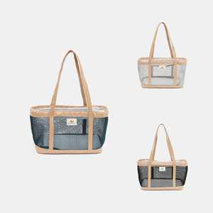 Büyük Kapasiteli Taşınabilir Evcil Hayvan Taşıyıcıları Seyahat Ürünleri Havayolu Onaylı Evcil Hayvan Taşıyıcısı Evcil Hayvan Askılı Taşıyıcı Nefes Alabilen File Üst Pencere - Product Image 3