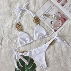 Mujeres 2022 Sexy diseñador personalizado trajes de baño traje de baño 2 piezas <span class=keywords><strong>Bikini</strong></span> logotipo personalizado verano <span class=keywords><strong>Bikini</strong></span> - Product Image 4