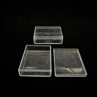 Mallette de rangement rectangulaire 85*65*25mm avec couvercle séparé Boîte d'emballage en plastique PS haute transparence pour bijoux