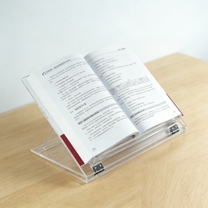 Support de bureau en acrylique personnalisé, support transparent moderne pour ordinateur portable, iPad - Product Image 1