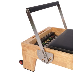 <span class=keywords><strong>Reformer</strong></span> <span class=keywords><strong>Pilates</strong></span> Classico di Alta Qualità in Legno di Quercia per Uso Domestico e Studio Yoga - Product Image 5