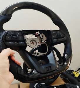 Volant en fibre de carbone forgé sur mesure <span class=keywords><strong>pour</strong></span> Toyota Land Cruiser LC300 LC200 LC70 Prado Hilux GR avec palettes de changement de vitesse - Product Image 6