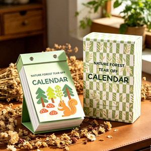Service d'impression de calendriers de bureau à feuilles détachables personnalisés pour <span class=keywords><strong>365</strong></span> <span class=keywords><strong>jours</strong></span>, calendrier de bureau quotidien professionnel en papier pour cadeaux d'entreprise et bureaux - Product Image 4
