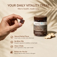 Gummies Vitalité Homme LuvVita avec Maca & Ashwagandha – Soutien Naturel Énergie & Endurance, Soulagement du Stress, Complément Herbal