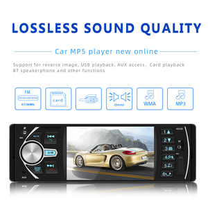 1 DIN 4.1 Inch Bt HD Video Xếp Stereo Xe MP5 Máy Nghe Nhạc FM Receiver Âm Nhạc Gương Liên Kết Rear View Máy Ảnh Android Xe Đài Phát Thanh - Product Image 2