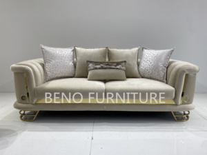 Juego de Muebles para Interiores, Sofá Blanco Crema de 1 Pieza, Sofá Nube, Muebles de Lujo de Alta Gama para Sala de Estar, Sofás Seccionales - Product Image 2