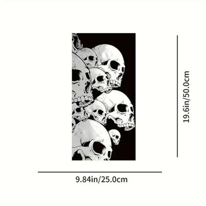 2 <span class=keywords><strong>pegatinas</strong></span> de calaveras de anime <span class=keywords><strong>para</strong></span> <span class=keywords><strong>coche</strong></span>, de PET de alto brillo, impermeables, autoadhesivas, protectores de pilar B, <span class=keywords><strong>pegatinas</strong></span> de calaveras de Halloween - Product Image 3