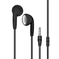 Harga Pabrik Stok Komputer Universal Kabel 3.5mm Mega Bass Earplug Headset untuk MP3 dan Ponsel