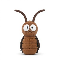 Peluche longue en forme de cafard de la série Catch Fun Insect, avec rembourrage en coton PP, adorable poupée pour dormir, cadeau d'anniversaire pour les 14 ans et plus, 31-50 cm