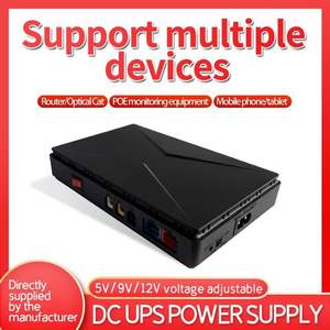 Personnalisable Mini 8800mah UPS LED Affichage 5v/9v/12v Optique Chat Moniteur Monophasé DC Courant pour Routeur Optique Chat Moniteur - Product Image 3