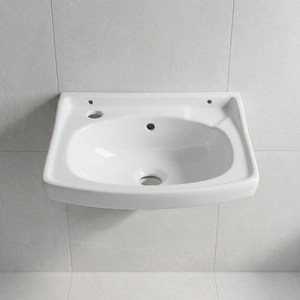 New round white wash basin luxury bathroom sink oval-shaped standing column simple style ceramic stone wash basin mould - Product Image 2