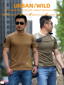 Camiseta Táctica Casual de Verano para Hombre S.archon, de Secado Rápido y Anti-Mosquitos, Manga Corta, 220 Gramos, Lavada, Lisa - Product Image 4