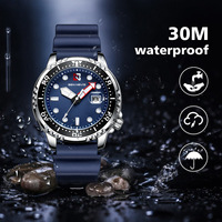Montre en silicone populaire pour homme, montre à quartz, aiguilles lumineuses, cadran rond, Relogio, montre-bracelet, montre sport décontractée pour homme