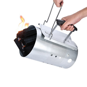 Outdoor Stainless Steel Barbecue Grill Starter <strong>Chimney</strong> Charcoal <strong>BBQ</strong> Lighter With Handle - Product Image 2