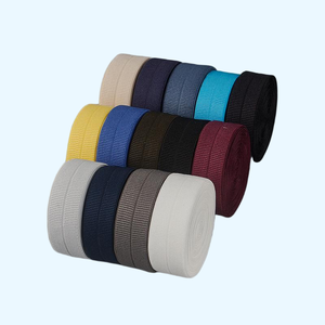 Bandeau en coton 100% Boca à rayures horizontales de 2 cm - Ruban écologique pour la fabrication de casquettes et de bracelets - Product Image 2