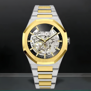 นาฬิกาข้อมือผู้ชายสุดหรู สแตนเลสสตีล ระบบอัตโนมัติ กันน้ำ คุณภาพสูง นาฬิกาจักรกลสำหรับผู้ชาย นาฬิกาธุรกิจพร้อมส่ง - Product Image 6