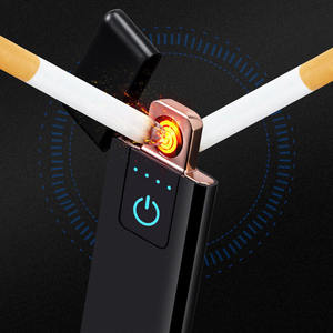 2025 encendedor de cigarros electrónico sin llama recargable USB de doble cara con colores - Product Image 3