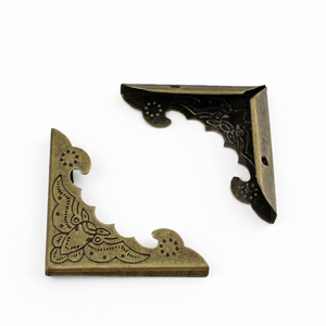 DL7 New Chinese Style Antique Corner Protector 40mm for 4mm Thick <b>Book</b> Photo Album Notebook Cover Embossed Decorative Bracket - Product Image 1