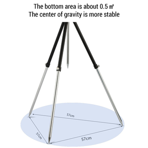 Trépied de canne à pêche pliable portable en alliage d'aluminium Trépied de canne à pêche réglable - Product Image 6
