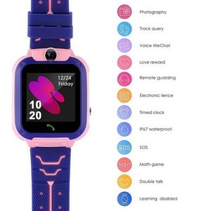 Montre connectée pour enfants 2G avec GPS Tracker, mini téléphone, appel/SOS/caméra, montre carrée de dessin animé pour garçons et filles, cadeau d'anniversaire ou de Noël - Product Image 4