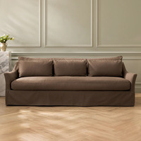 American Country Retro Dreisitz-Sofa garnitur im europäischen Stil für kleine Wohnungen Einfache Flecken für das Wohnzimmer, das Komfort kombiniert