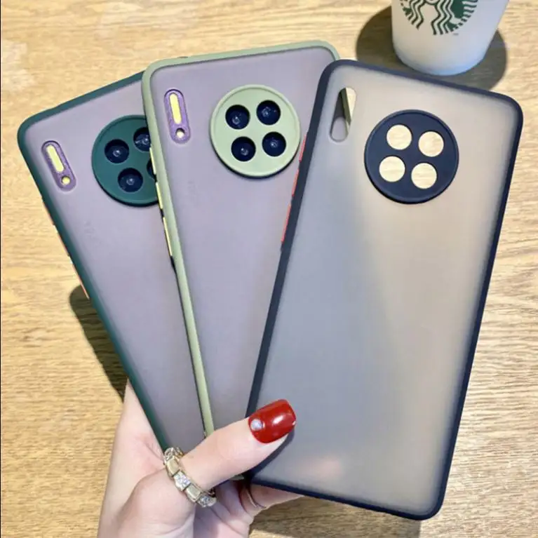 Per Huawei P40pro 30 custodie per telefono opache TPU PC ibrido Hard Back in Silicone morbido paraurti Cover posteriore porta telefono per Huawei Nova 5