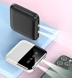 בנק סוללות נייד באיכות גבוהה שתי יציאות USB מיני סוללה חכמה בנק כוח לאייפון15