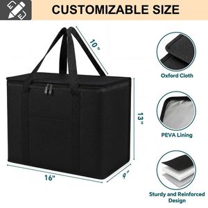 Sac isotherme grande capacité, étanche, en PEVA, sac de courses, sac isotherme Oxford, garde au chaud et au froid pour les voyages et les pique-niques - Product Image 2
