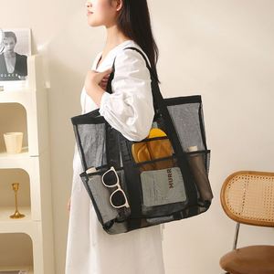 Women Shopping <b>Bag</b> Multi-Functional Mesh <b>Beach</b> <b>Bag</b> Vacation Essentials Tote <b>Bag</b> for Summer - Product Image 2