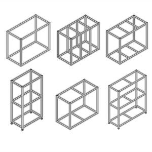 โครงอลูมิเนียมอัลลอยด์แขวนผนังถังปลาสระว่ายน้ำชั้นวางตู้ปลาพร้อมตู้วางตู้ปลาที่ปรับแต่งได้ - Product Image 6