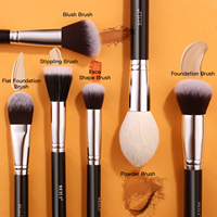 Ensemble de pinceaux de maquillage pour cheveux naturels BEILI avec étui cylindrique, fournisseur de pinceaux de beauté de haute qualité, Conjunto De Cepillos De Maquillaje