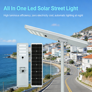 ไฟถนนโซลาร์เซลล์ออลอินวัน LED 30W-100W IP65 <span class=keywords><strong>ก</strong></span>ันน้ำ โครงอะลูมิเนียมอัลลอยด์ มาตรฐาน CE ROHS รับประ<span class=keywords><strong>ก</strong></span>ัน 2 ปี สำหรับถนน/ชุมชน/<span class=keywords><strong>ลาน</strong></span><span class=keywords><strong>จอด</strong></span><span class=keywords><strong>รถ</strong></span> - Product Image 4