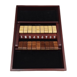 Juego de dados de caja cerrada de madera para 2 <span class=keywords><strong>jugadores</strong></span>, edición de tablero clásico y juego de mesa de fiesta <span class=keywords><strong>Bar</strong></span> House - Product Image 3