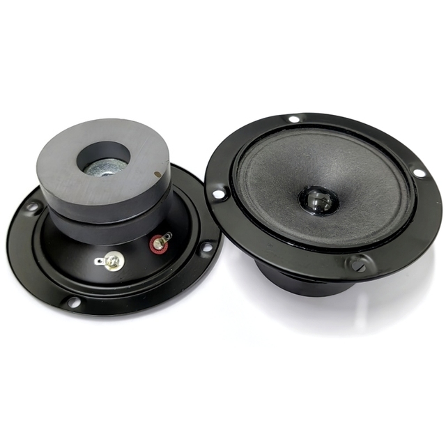 4 Inch 4 Ohm 10W Film Cone Loud 108dB 1300Hz-20KHz External Magnet Tweeter Speaker With Mounting Hole for Car Audio Product FUET