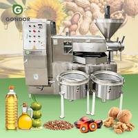 Plam graines de tournesol Mini processus d'extraction d'huile de citronnelle Faire Expeller fraiseuse prix automatique